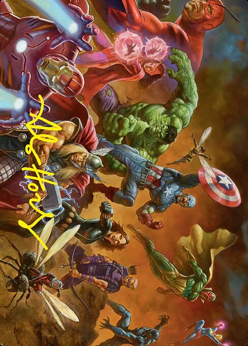 Avengers Assemble! Art Card