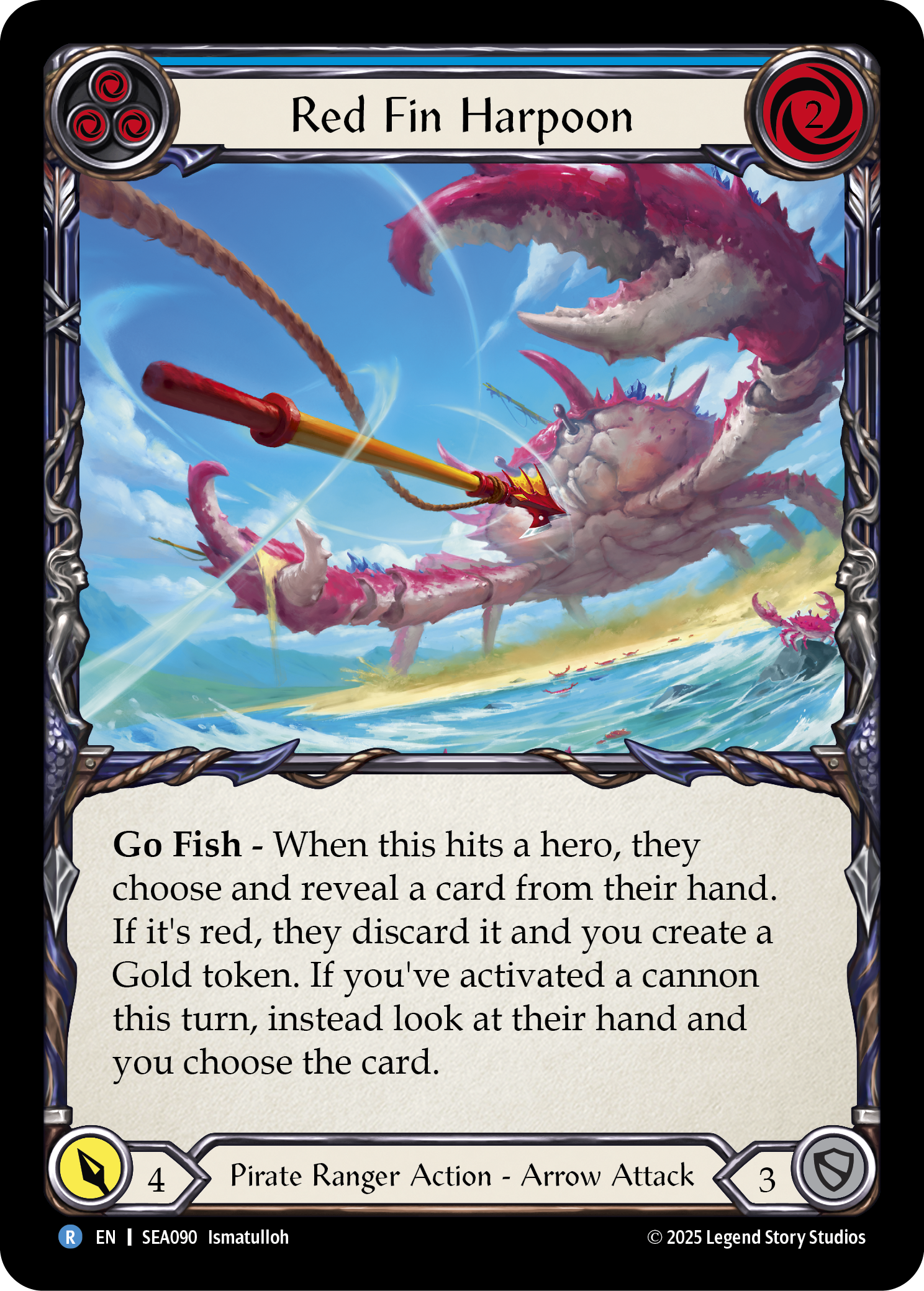 Red Fin Harpoon (Blue)