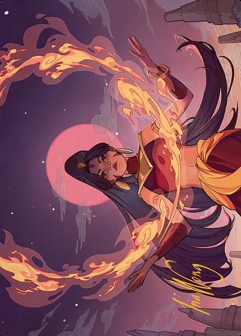 Firebending Student Art Card