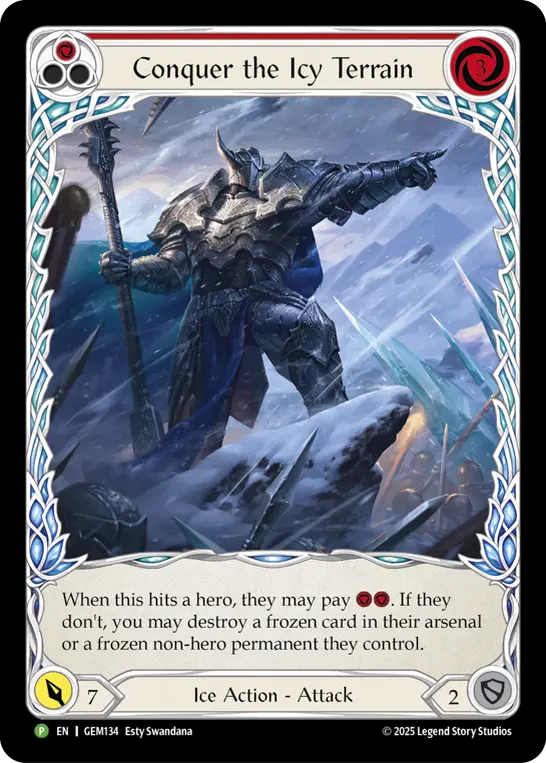 Conquer the Icy Terrain (Red)