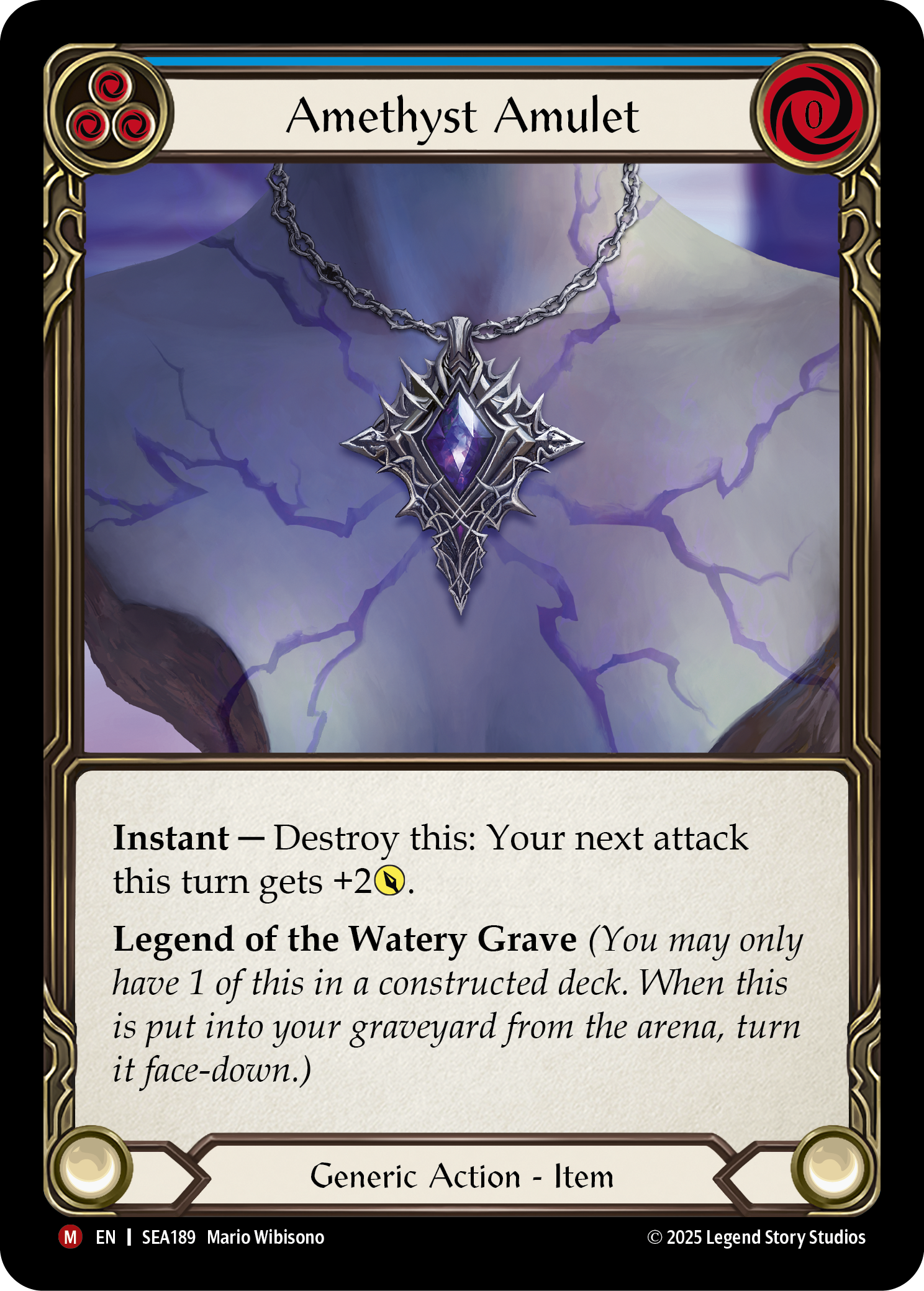 Amethyst Amulet (Blue)