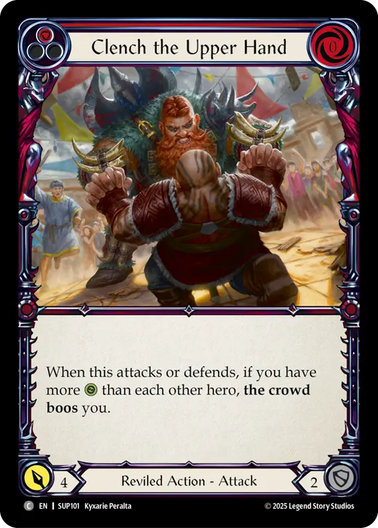 Clench the Upper Hand (Red)