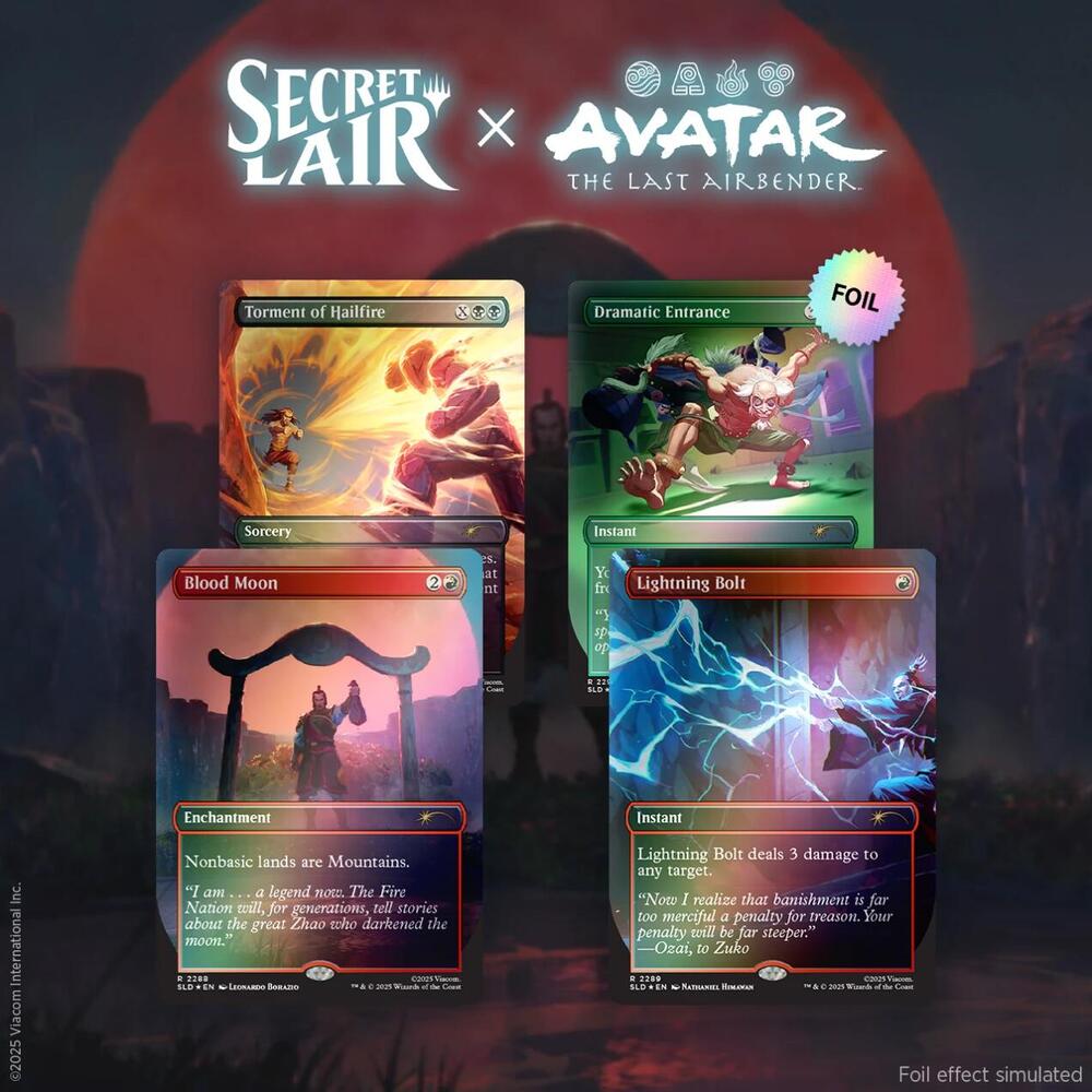 Secret Lair Drop Avatar The Last Airbender Everything Changed Foil