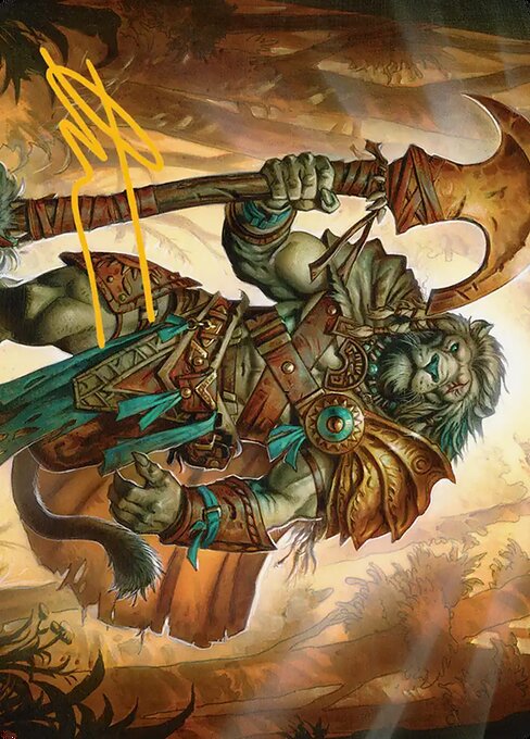 Ajani, Outland Chaperone Art Card