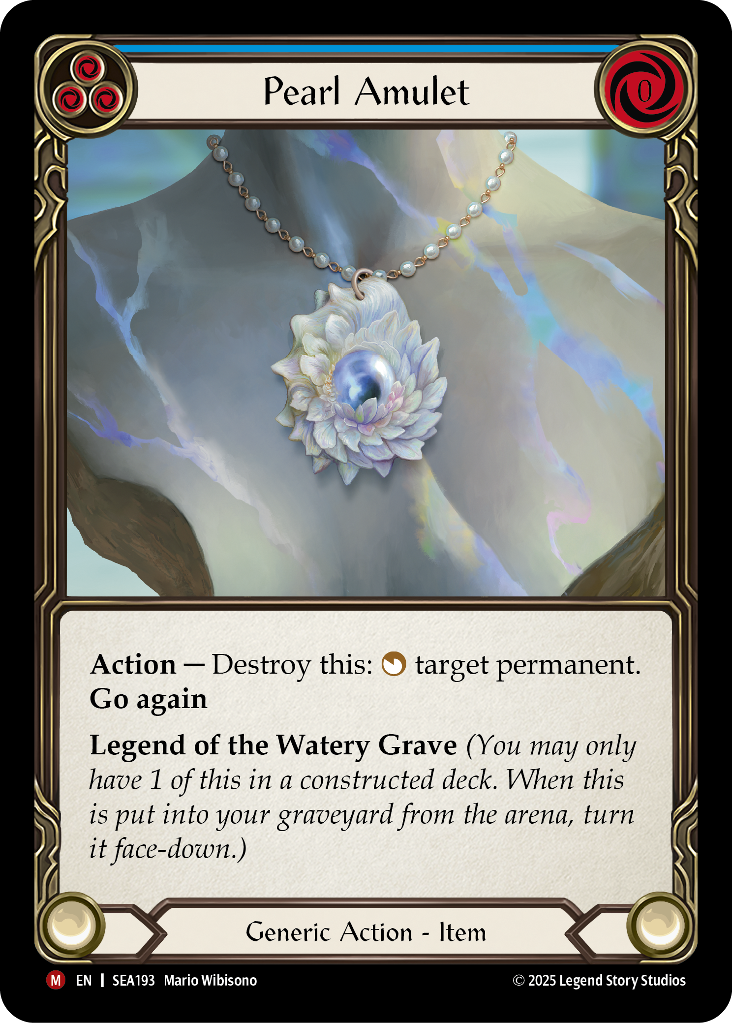 Pearl Amulet (Blue)