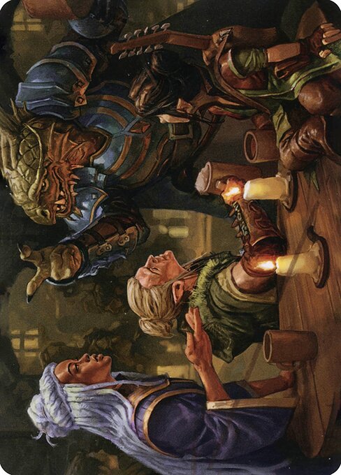 You Meet in a Tavern Art Card