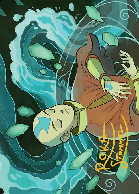Aang, at the Crossroads Art Card