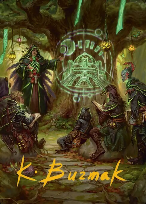 Sylvan Library Art Card