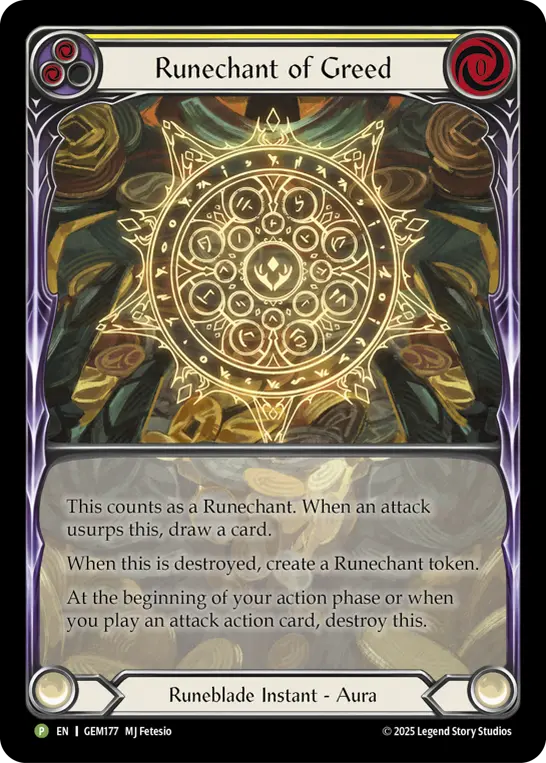 Runechant of Greed (Yellow)