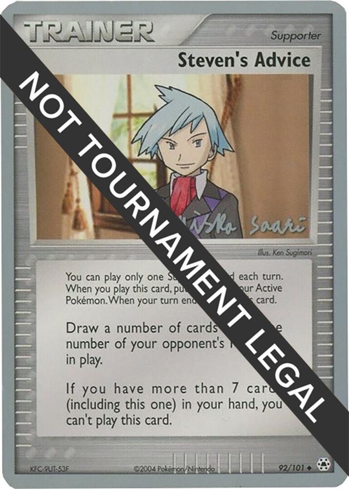 Steven's Advice