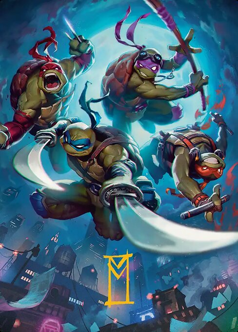 Heroes in a Half Shell Art Card