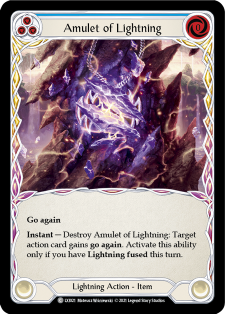 Amulet of Lightning (Blue)