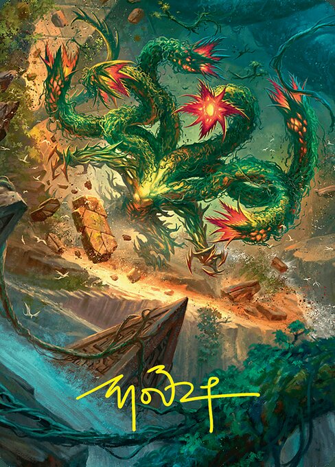 Mossborn Hydra Art Card
