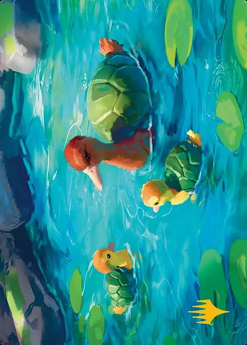 Turtle-Duck Art Card