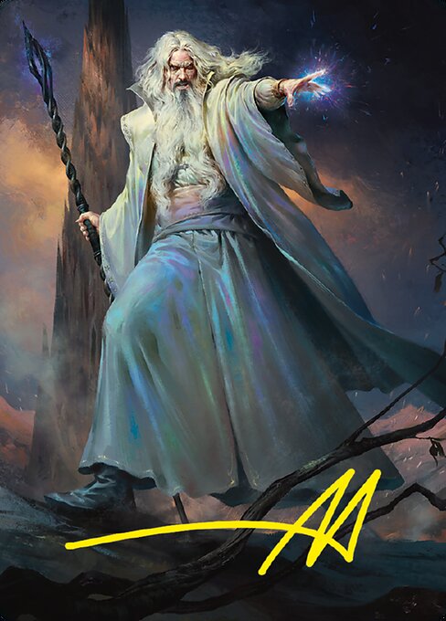 Saruman of Many Colors Art Card