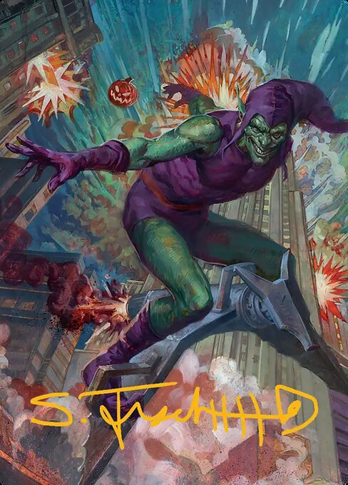 Green Goblin Art Card