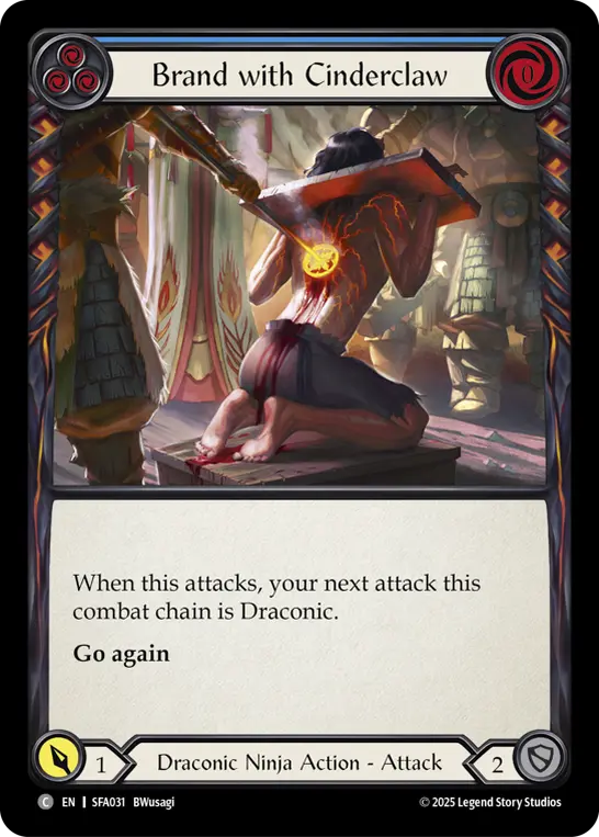 Brand with Cinderclaw (Blue)