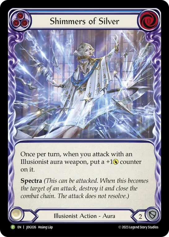 Shimmers of Silver (Blue)
