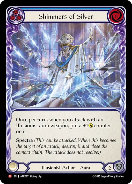 Shimmers of Silver (Blue)