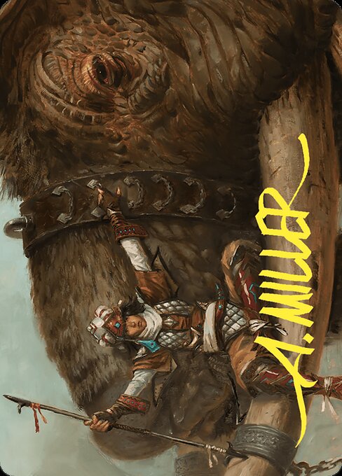 Tuskguard Captain Art Card