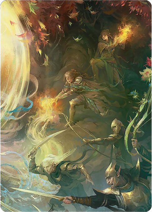 Rally the Galadhrim Art Card