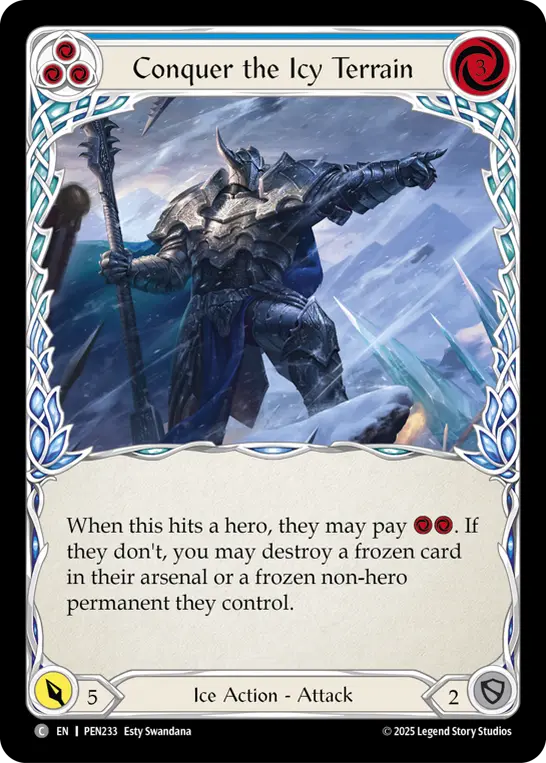 Conquer the Icy Terrain (Blue)