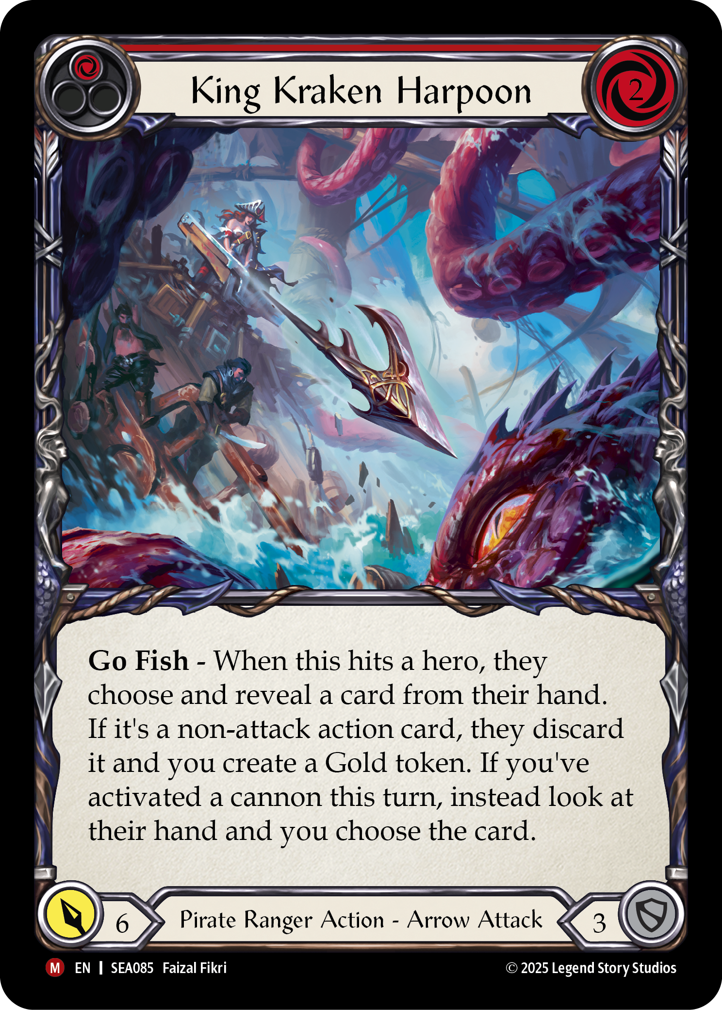 King Kraken Harpoon (Red)