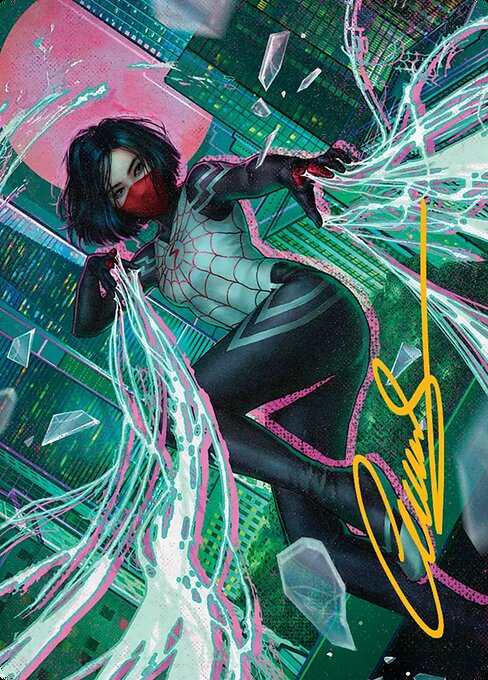 Silk, Web Weaver Art Card