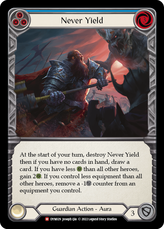 Never Yield (Blue)