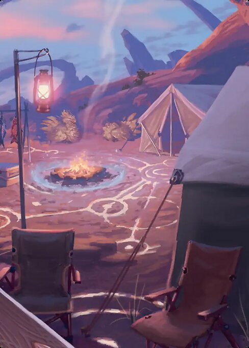 Chocobo Camp Art Card
