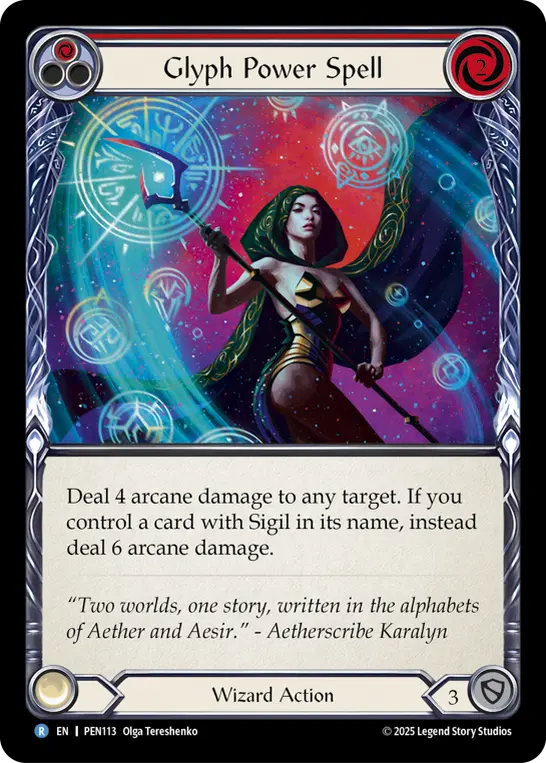 Glyph Power Spell (Red)