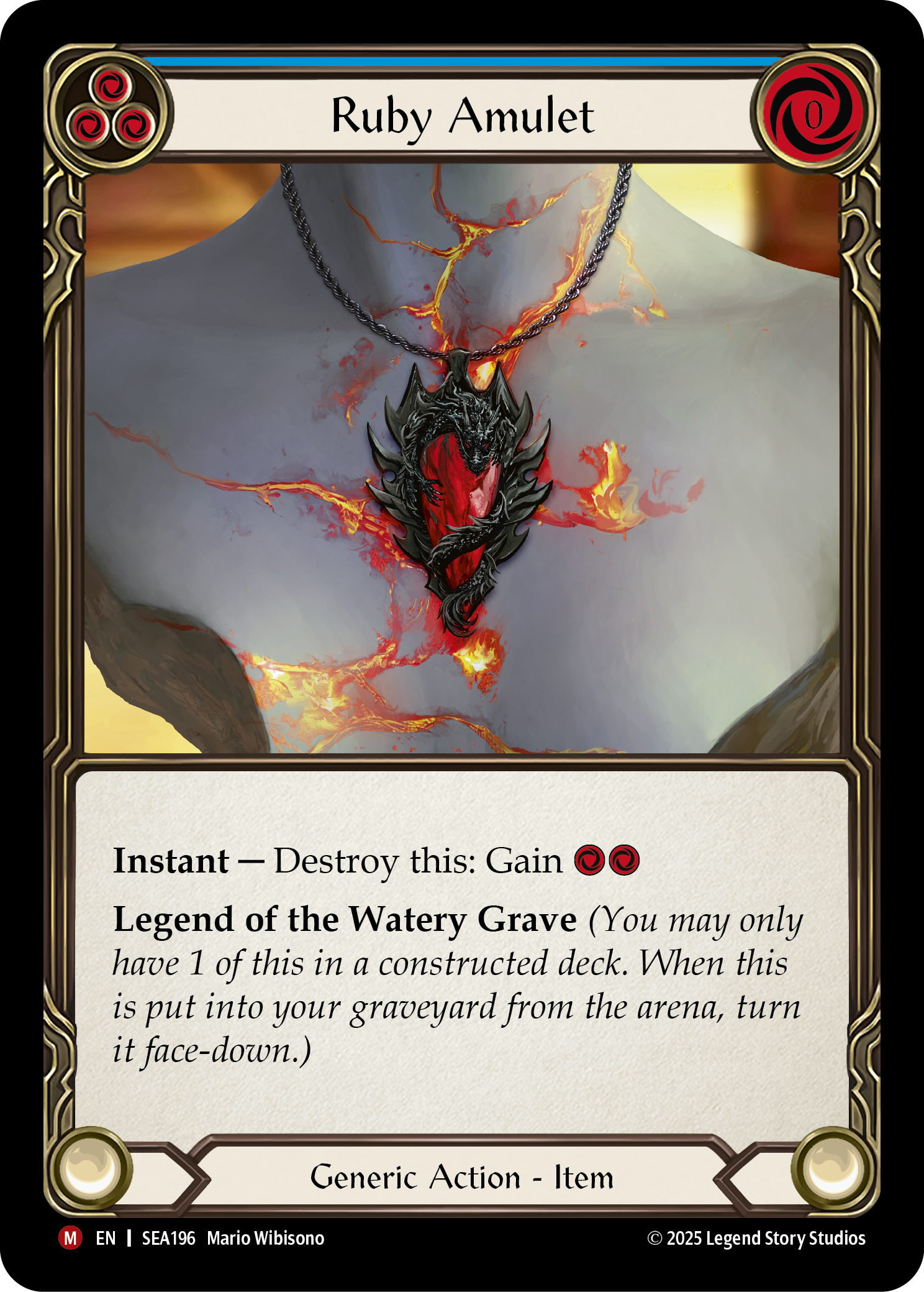 Ruby Amulet (Blue)