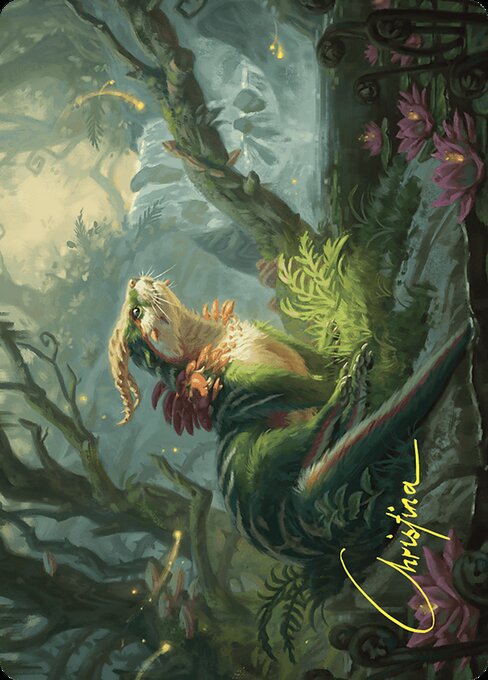 Elusive Otter Art Card
