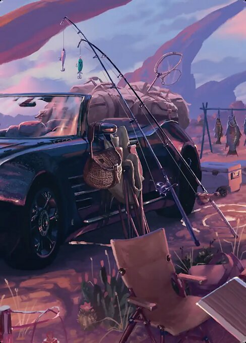 Fishing Gear Art Card