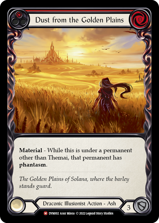 Dust from the Golden Plains (Red)