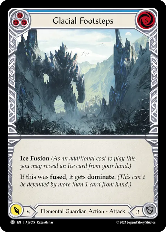 Glacial Footsteps (Blue)