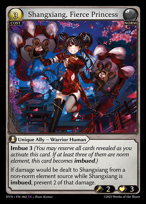 Shangxiang, Fierce Princess
