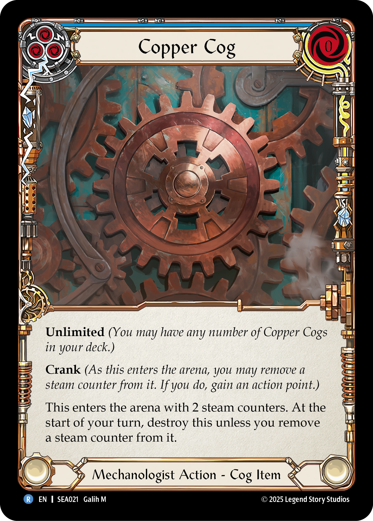 Copper Cog (Blue)