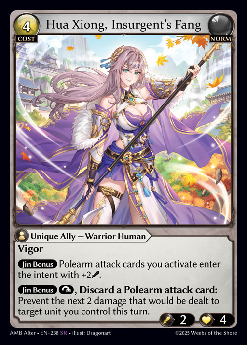 Hua Xiong, Insurgent's Fang