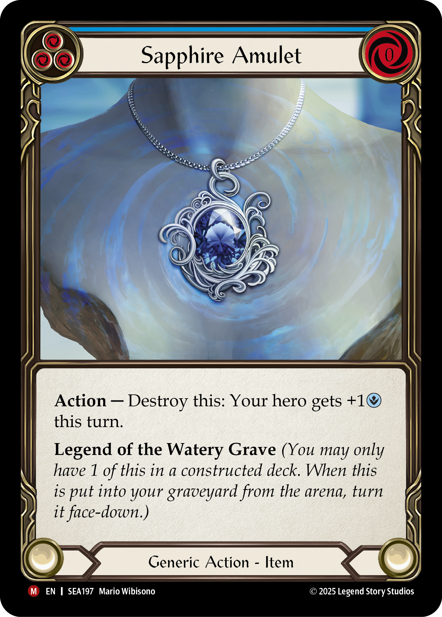 Sapphire Amulet (Blue)