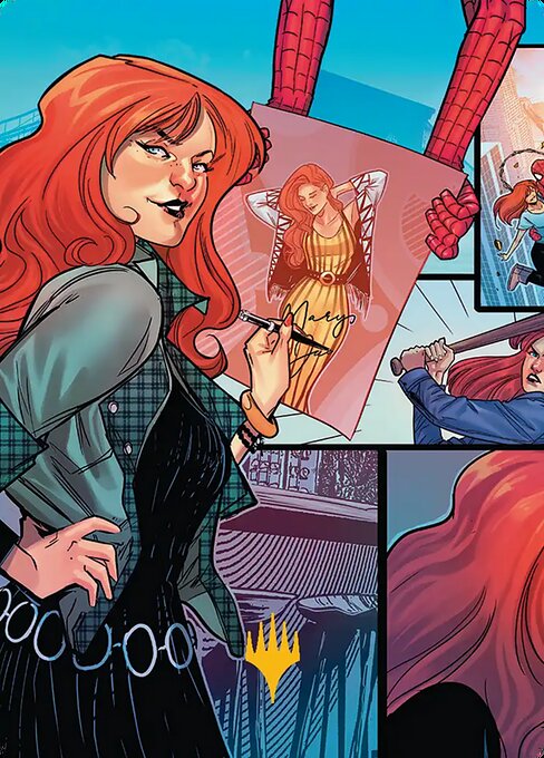 Mary Jane Watson Art Card