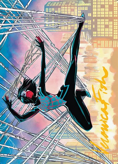 Silk, Web Weaver Art Card