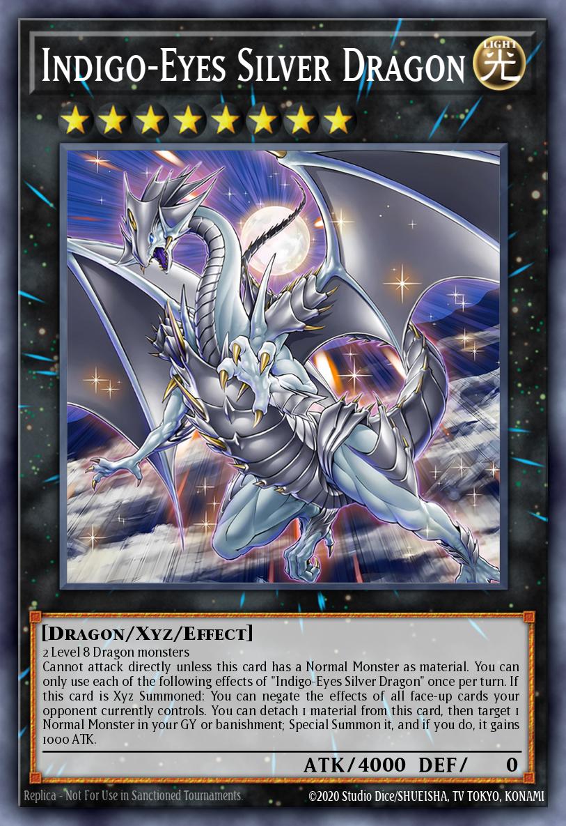 Indigo-Eyes Silver Dragon