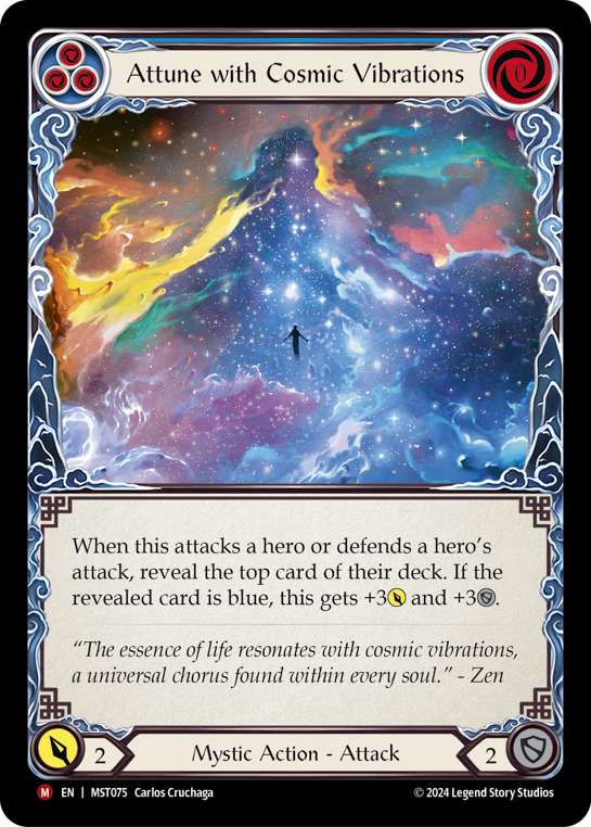 Attune with Cosmic Vibrations (Blue)