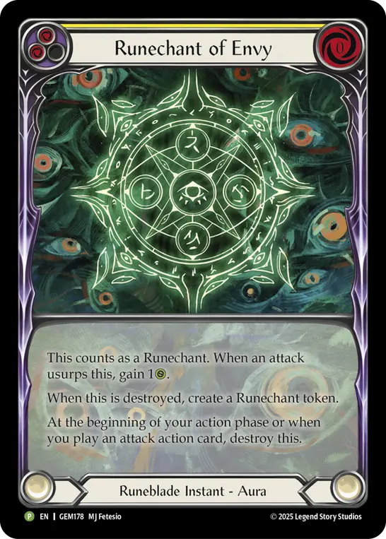 Runechant of Envy (Yellow)