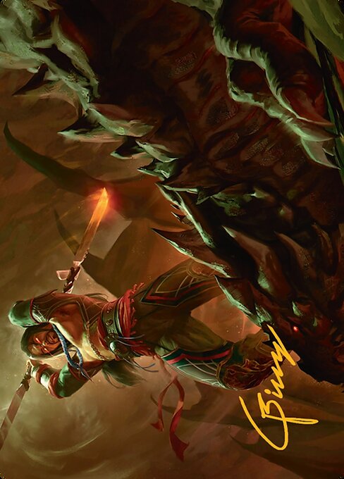 Sarkhan's Resolve Art Card