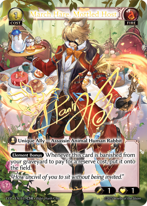 March Hare, Mottled Host