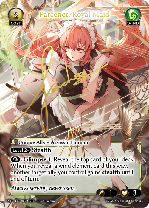 Parcenet, Royal Maid