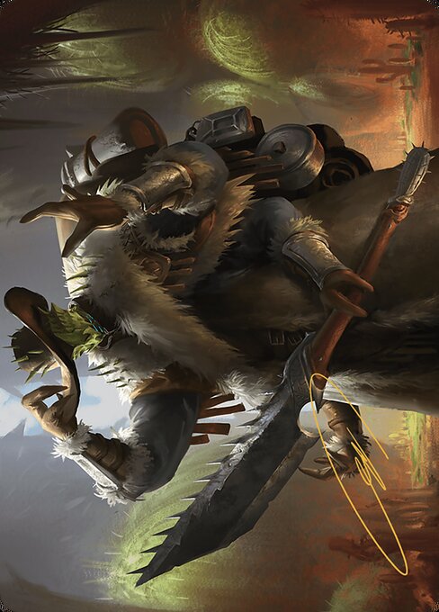 Hardbristle Bandit Art Card