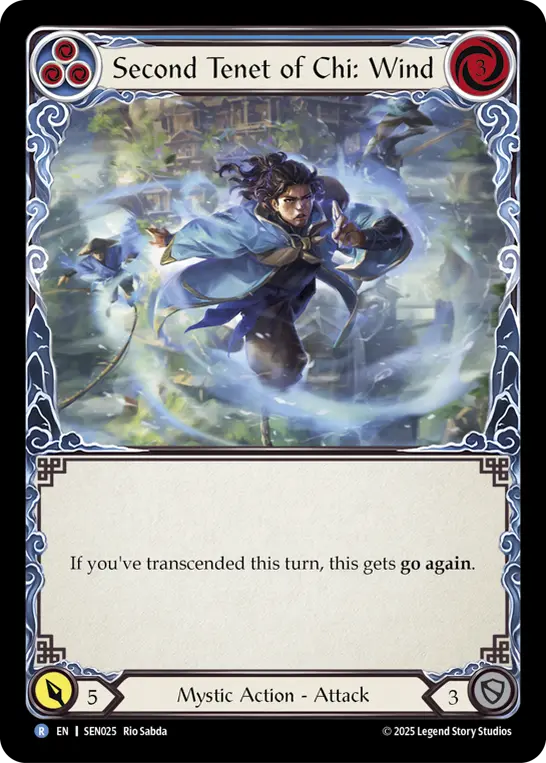 Second Tenet of Chi: Wind (Blue)